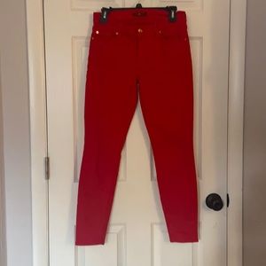 Red jeans